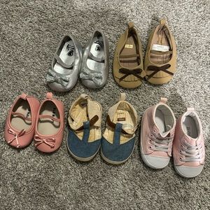 3-6 month baby girl shoe lot